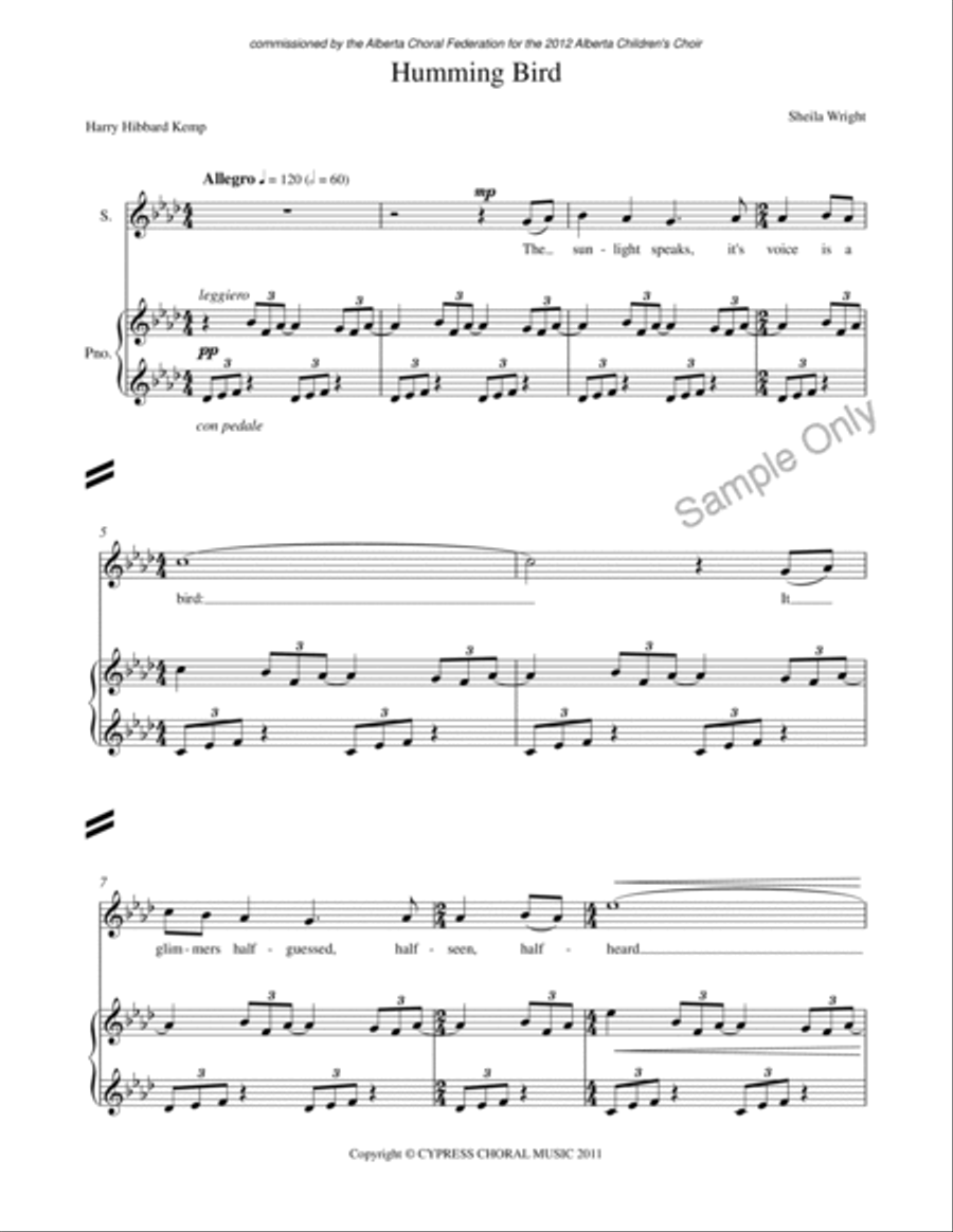 Be Like A Bird SSA scores gallery preview page 3