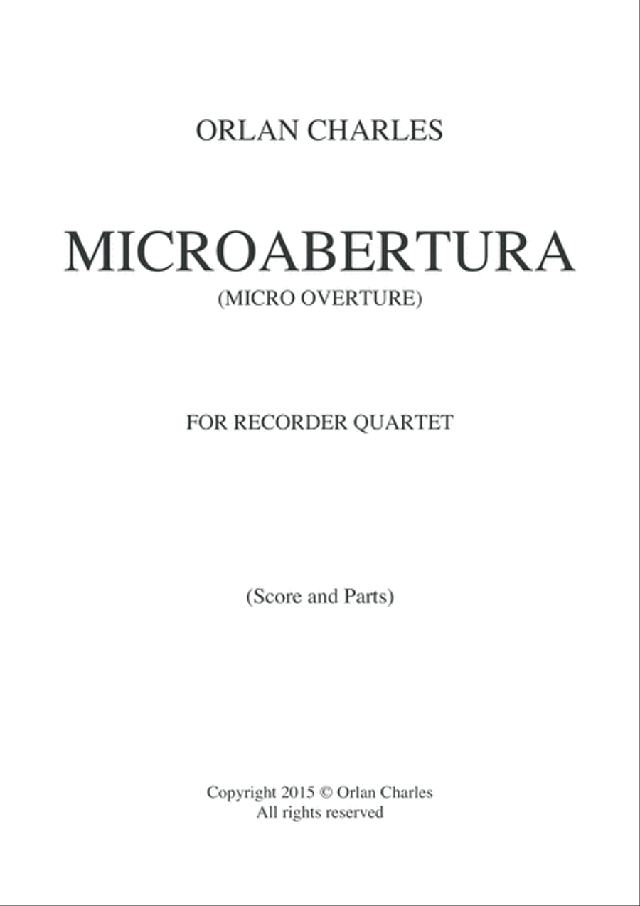 Micro Abertura - Micro Overture - Overture in D minor Small Ensemble scores gallery preview page 2
