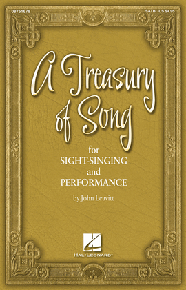 Book cover for A Treasury of Song for Sight-Singing and Performance