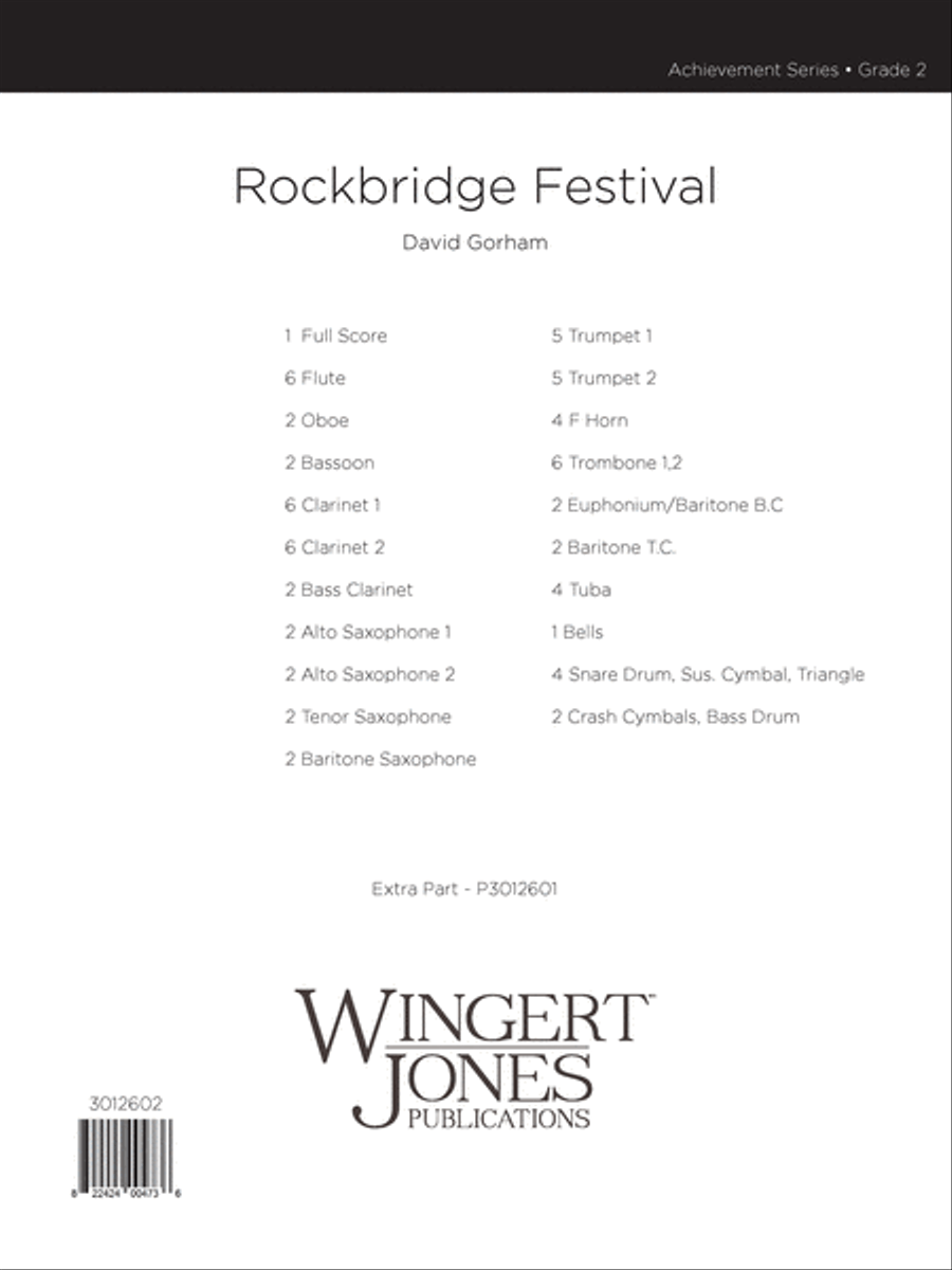 Rockbridge Festival (Score) Concert Band scores gallery preview page 1