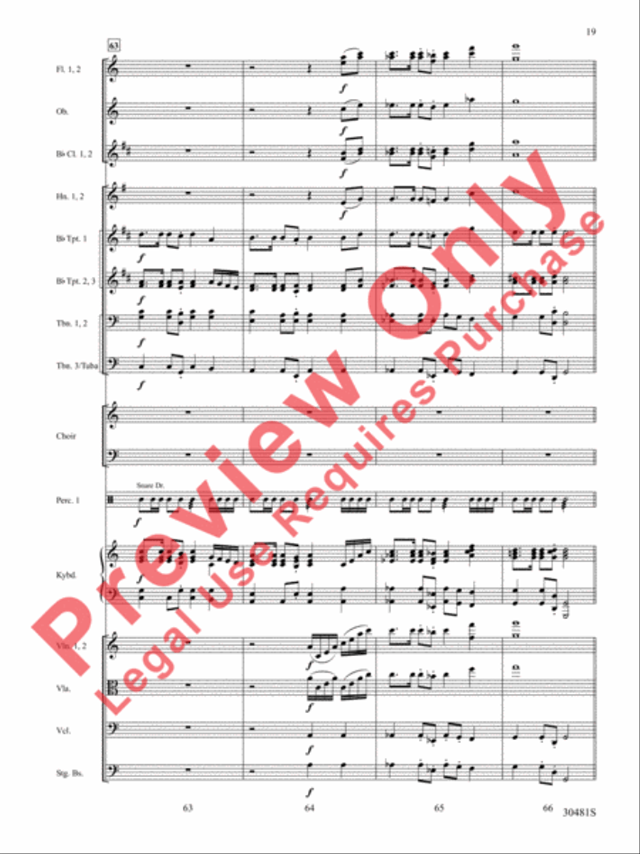 A Tribute to the Armed Services (A Medley) Choir scores gallery preview page 20