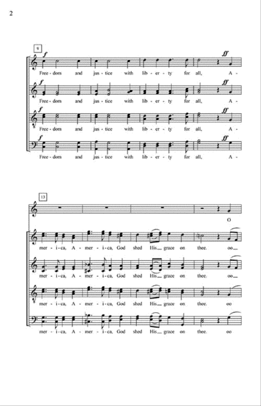 A Cappella Americana A Cappella Americana Divisi scores gallery preview page 3