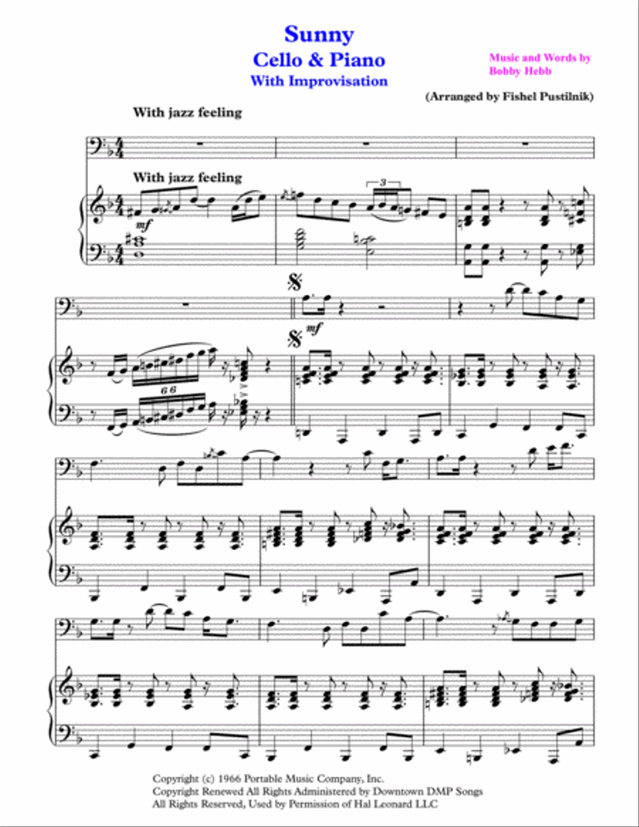 Sunny Piano scores gallery preview page 2