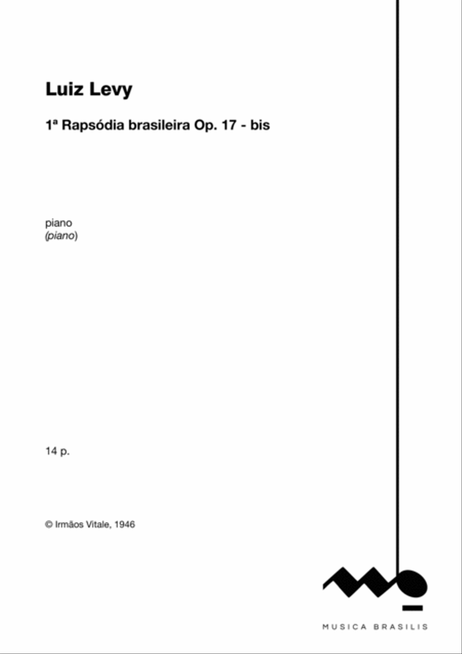 1ª Rapsódia brasileira Op. 17 - bis Piano Solo scores gallery preview page 2