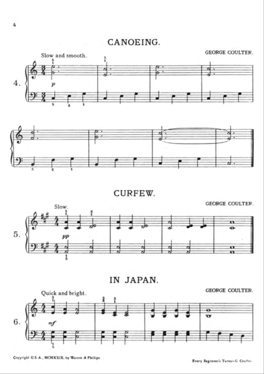 Every Beginner's Tunes Easy Piano scores gallery preview page 4