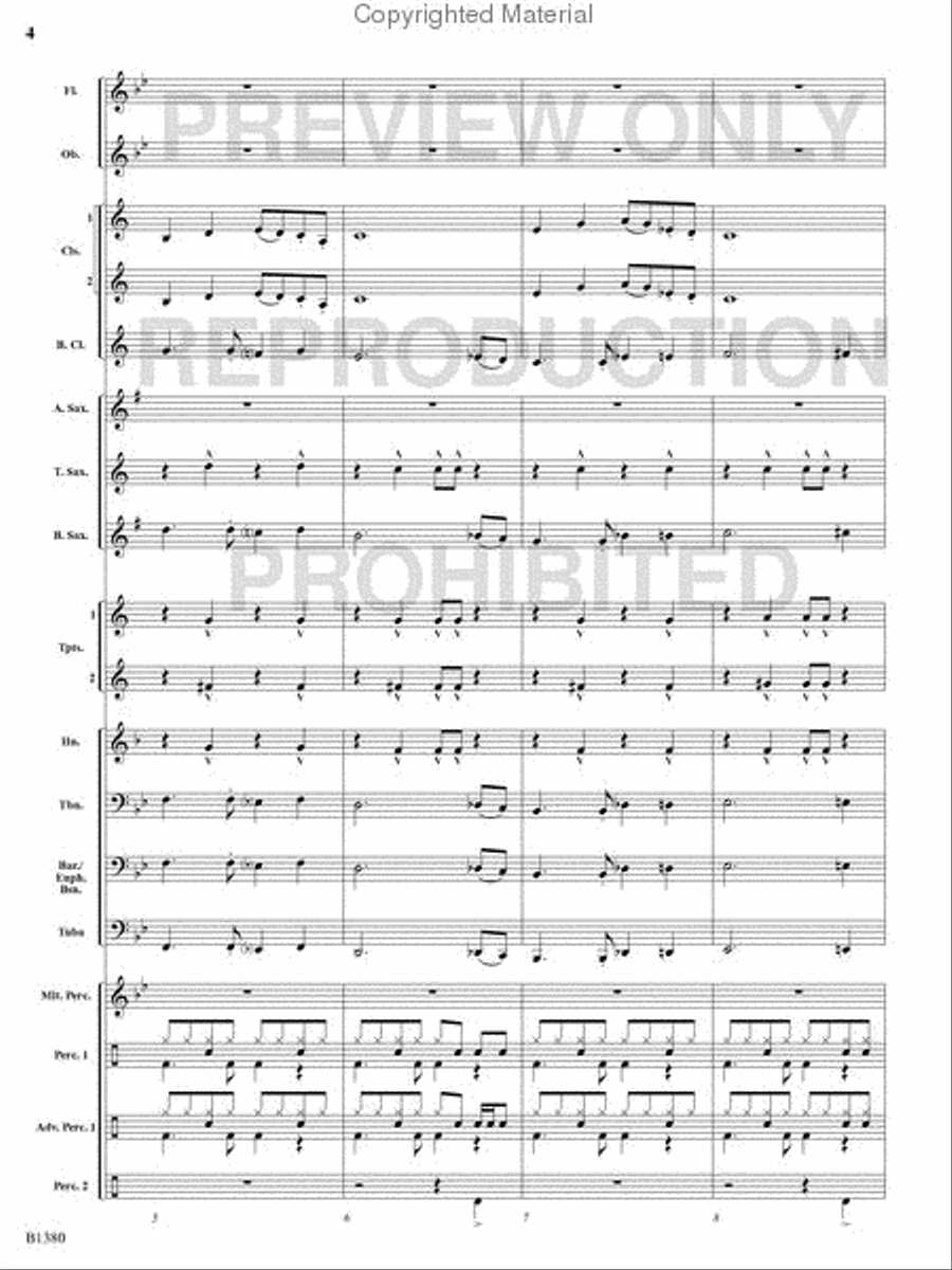 Traffic Jam Concert Band scores gallery preview page 3