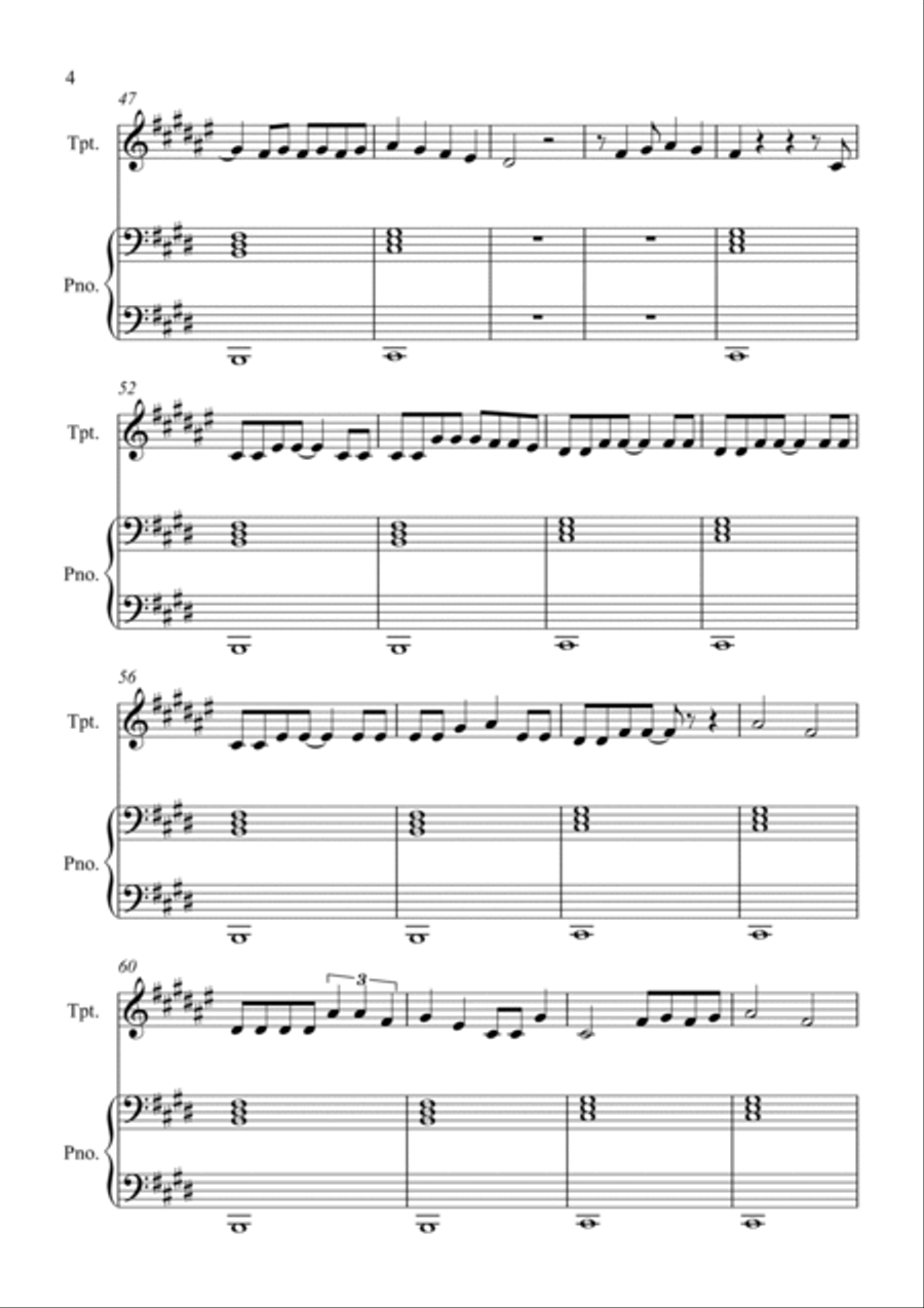 Bichota Trumpet Solo scores gallery preview page 4
