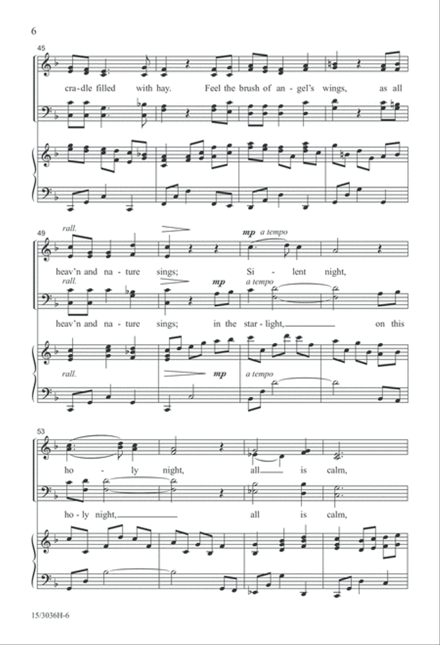 Lullaby on the Wind 4-Part scores gallery preview page 6