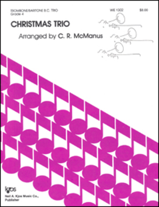 Book cover for Christmas Trio, Trombone/Baritone B.C.