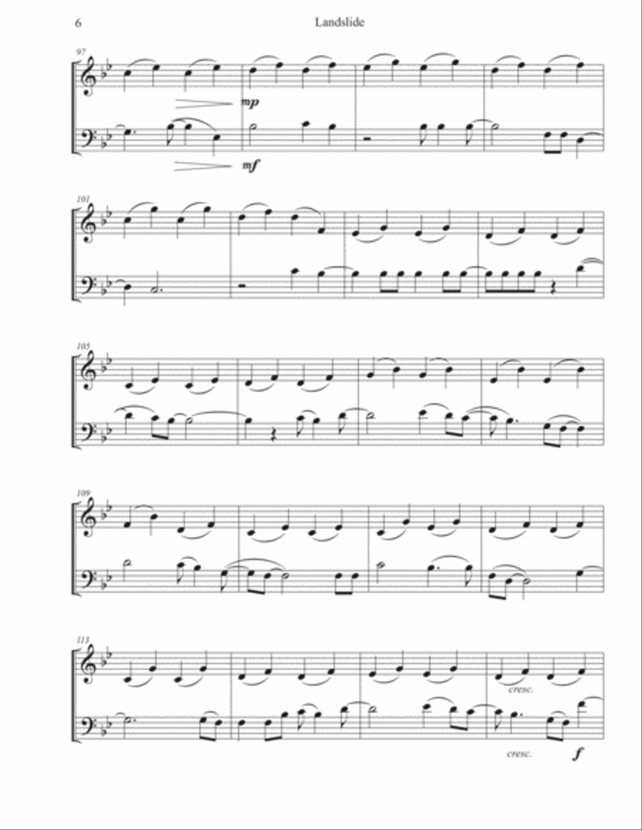 Landslide Landslide String Duet scores gallery preview page 6