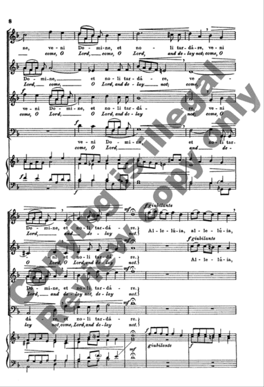 Canite Tuba in Sion (Blow Ye the Trumpets in Zion) 4-Part scores gallery preview page 7