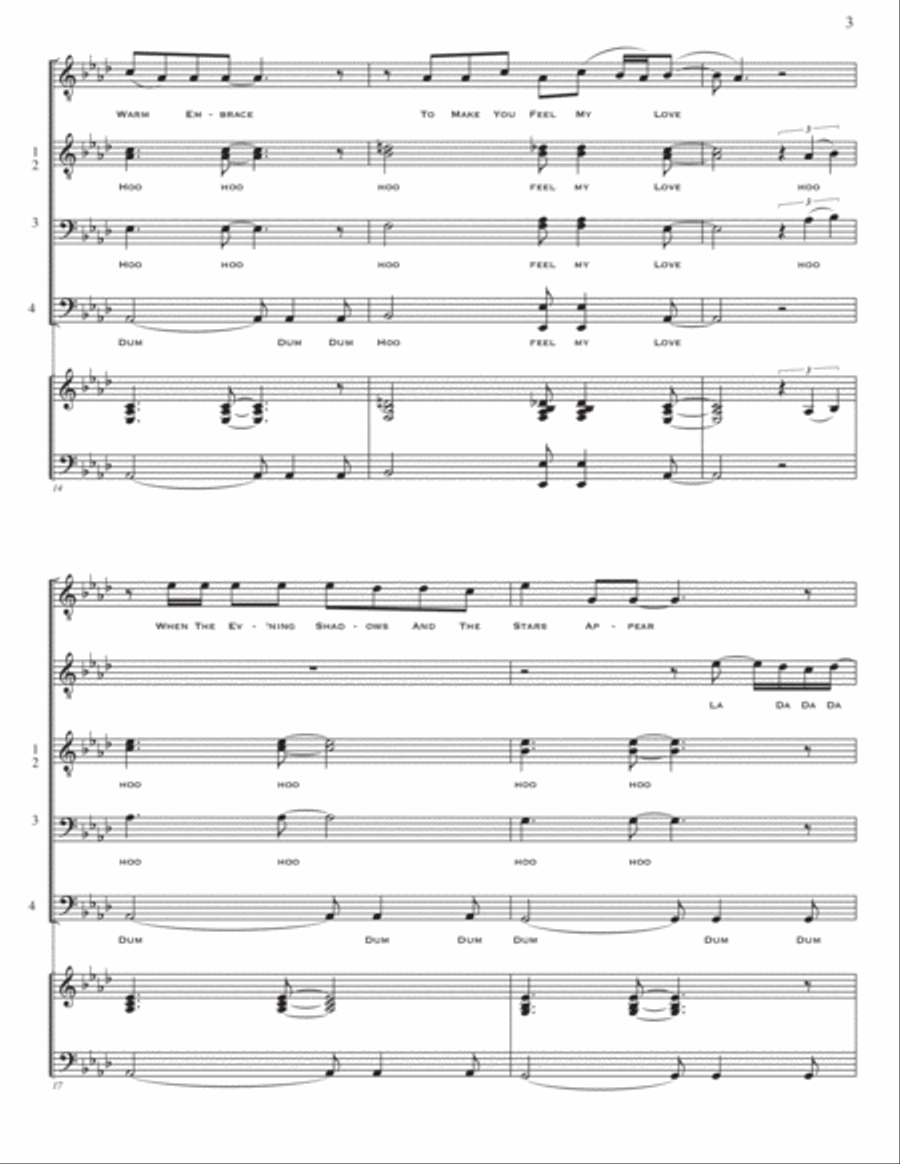 To Make You Feel My Love To Make You Feel My Love TTBB scores gallery preview page 4