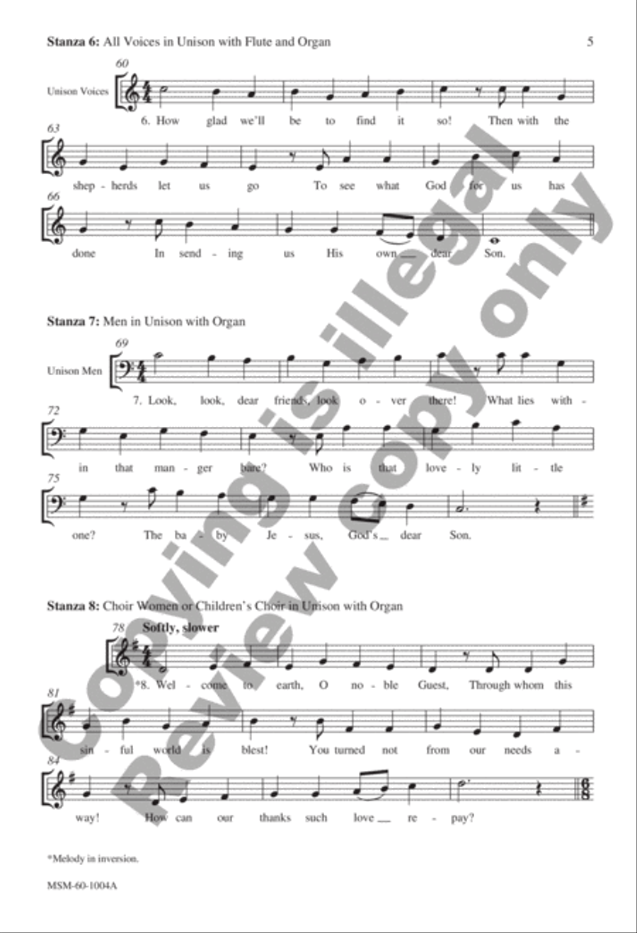 From Heaven Above From Heaven Above 4-Part scores gallery preview page 5