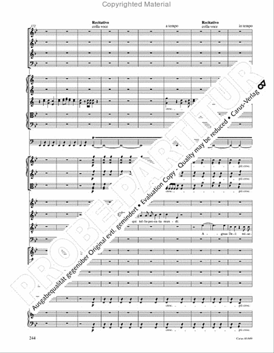 Missa solemnis Missa solemnis 4-Part scores gallery preview page 260
