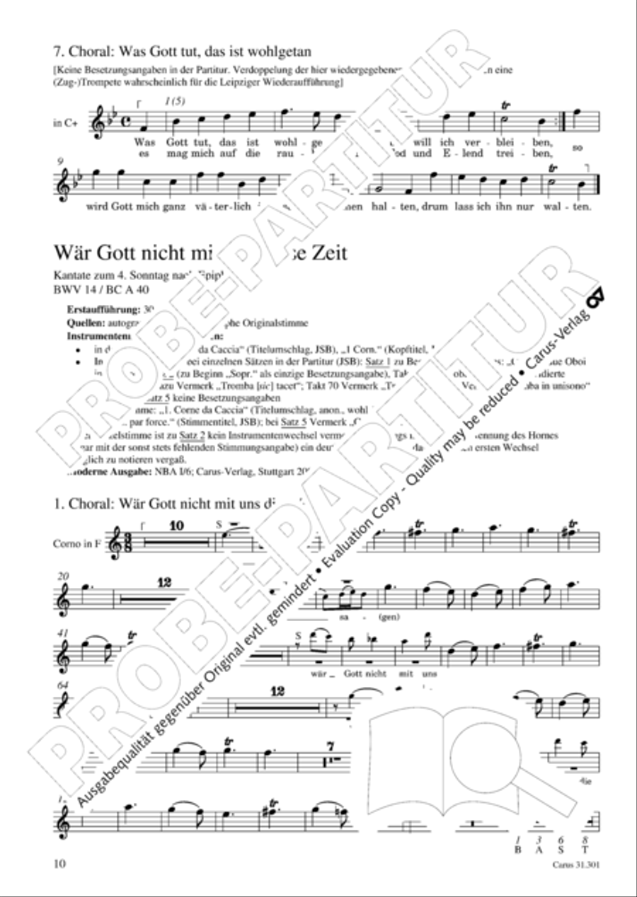 Bach for Brass 1: Cantatas I Voice scores gallery preview page 19