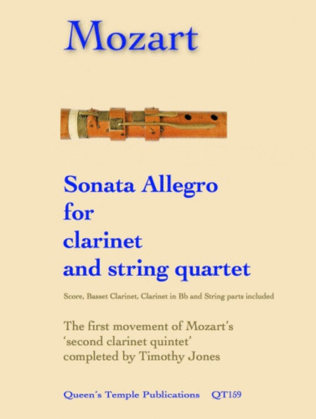Sonata Allegro For Clarinet And String Quartet