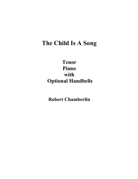 The Child is a Song (Piano/Vocal) image number null