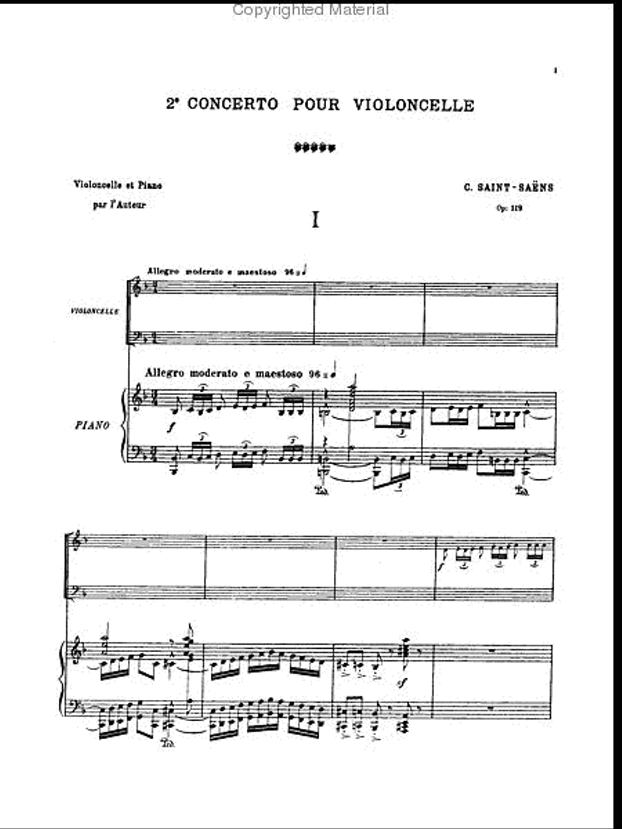 Cello Concerto #2 Small Ensemble scores gallery preview page 4