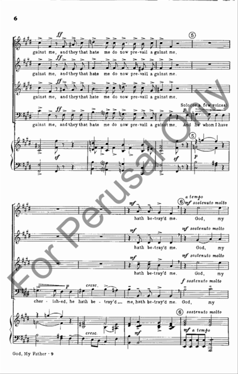 God, My Father God, My Father 4-Part scores gallery preview page 5