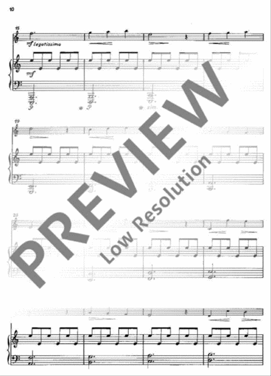 Three Pictures from Childhood Flute Solo scores gallery preview page 11
