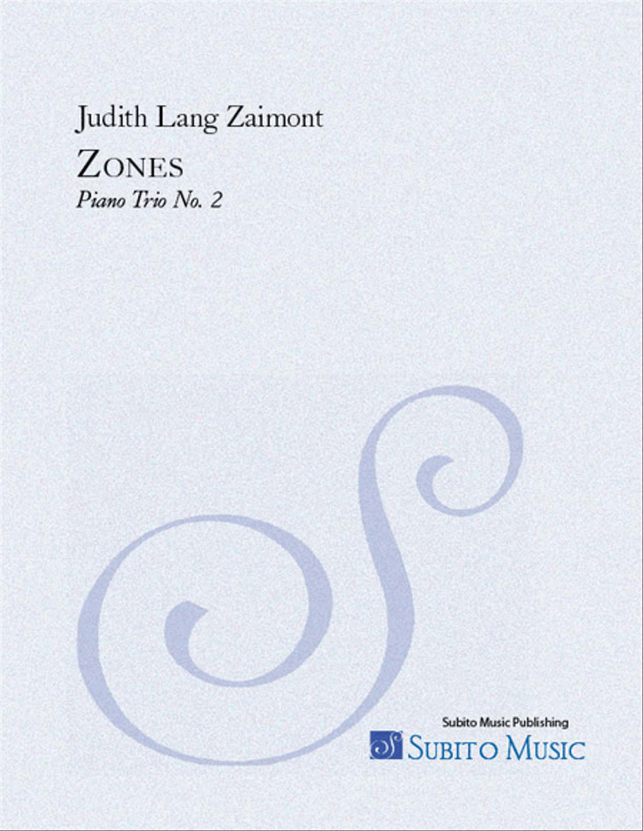 Zones [Piano Trio No. 2] Piano Trio scores gallery preview page 1