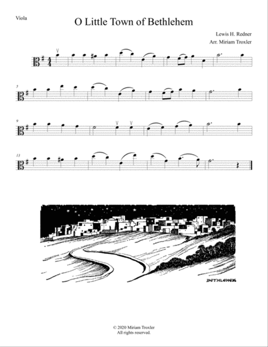 Traditional Christmas Carols for Viola Viola scores gallery preview page 2