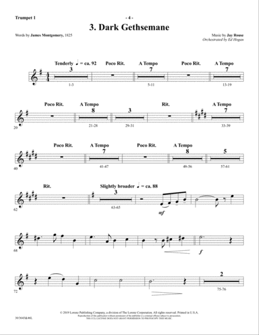 Calvary's Love - CD with Printable Parts Choir scores gallery preview page 10