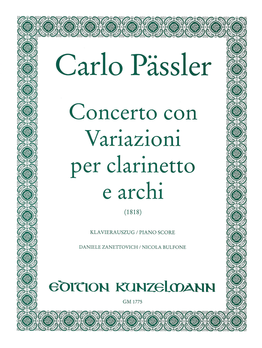 Concerto with Variations for Clarinet