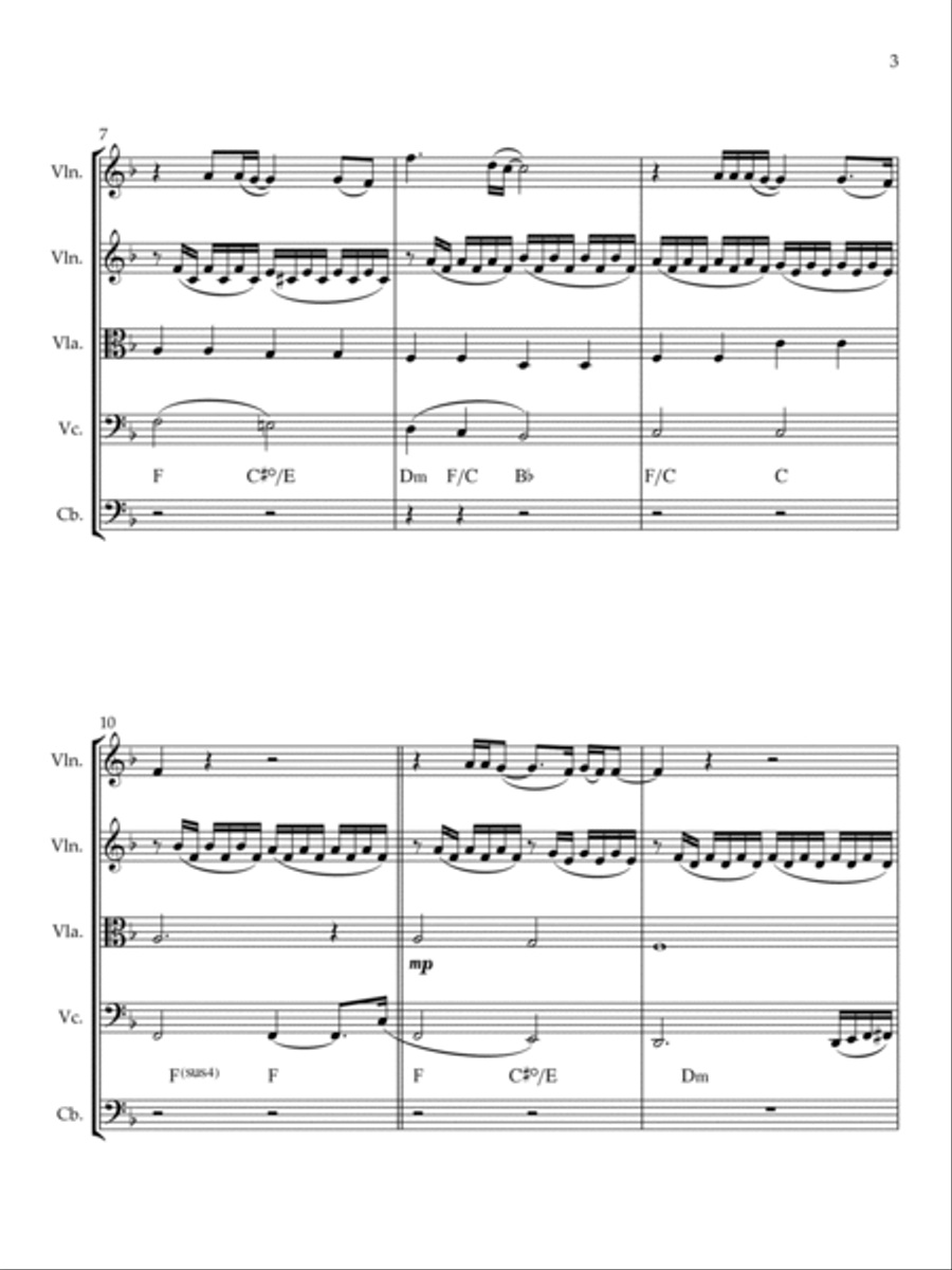 Butterfly String Quintet scores gallery preview page 4