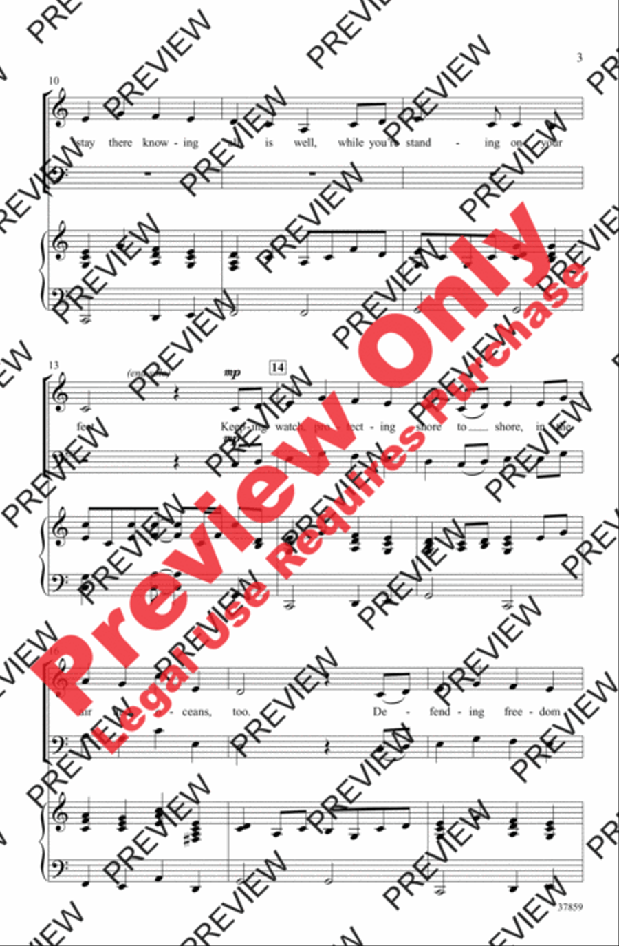 Thank You, Soldiers 4-Part scores gallery preview page 3