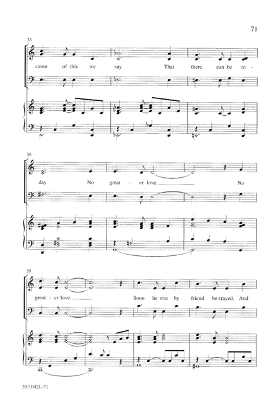 No Greater Love 3-Part scores gallery preview page 73