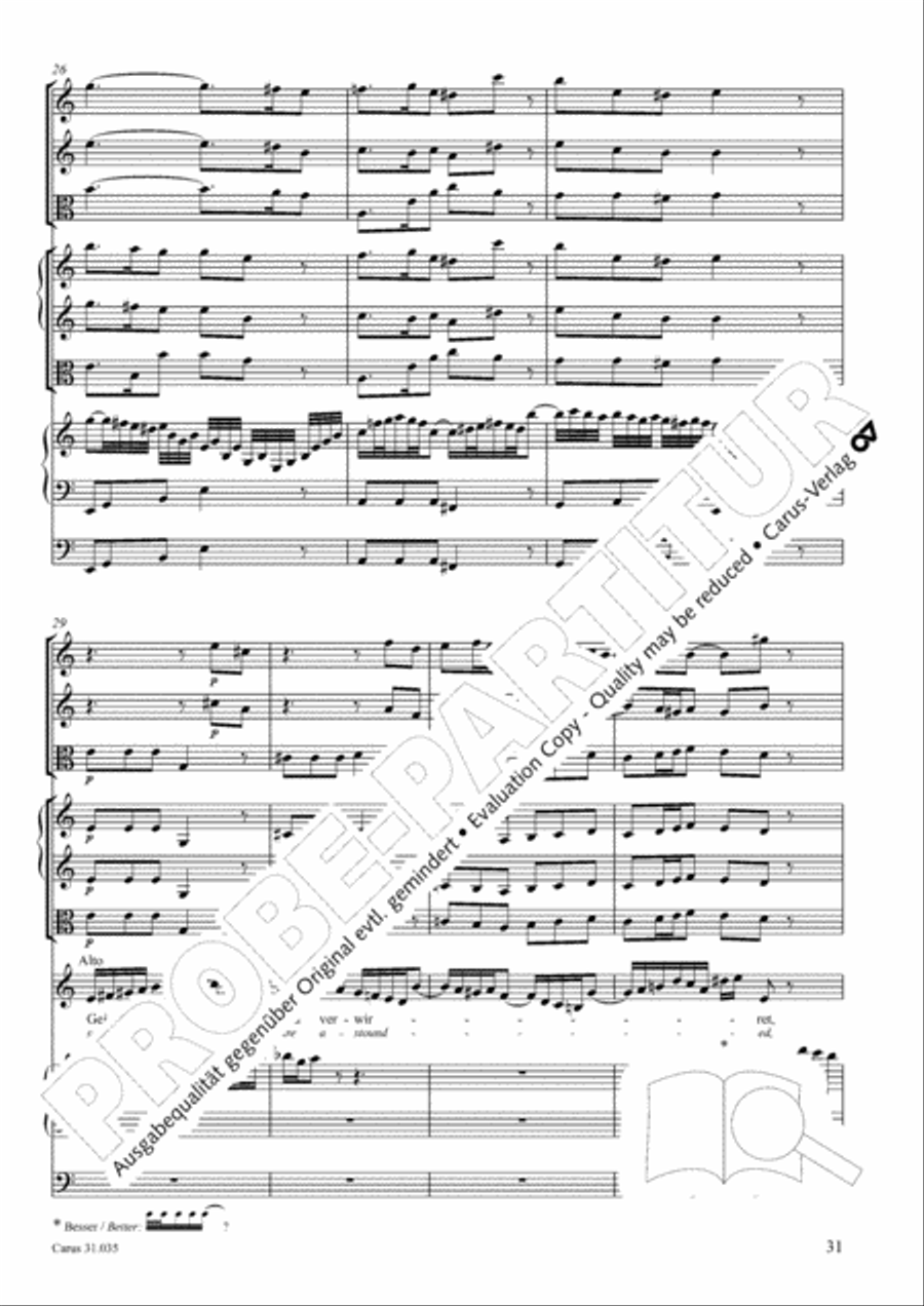 Soul and spirit are astounded (Geist und Seele wird verwirret) English Horn scores gallery preview page 32
