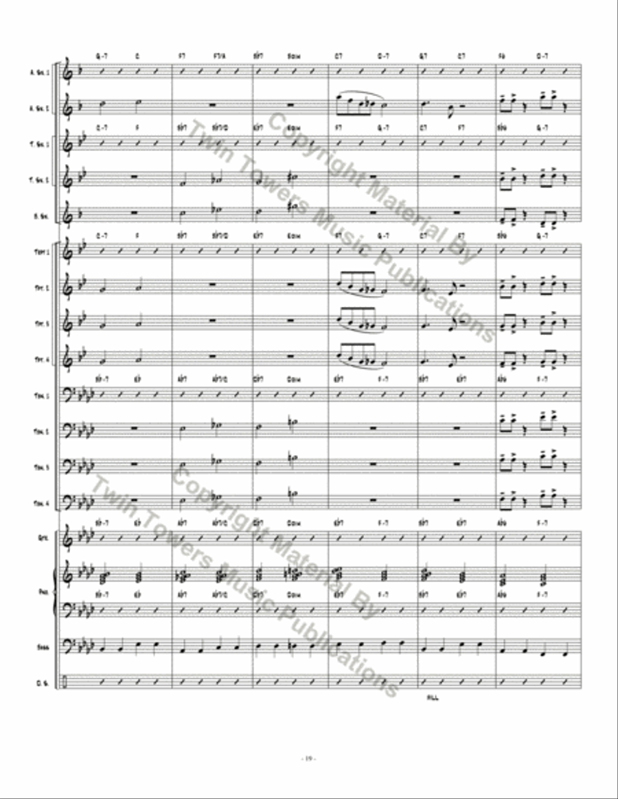 Don't Get Caught Don't Get Caught Jazz Ensemble scores gallery preview page 19