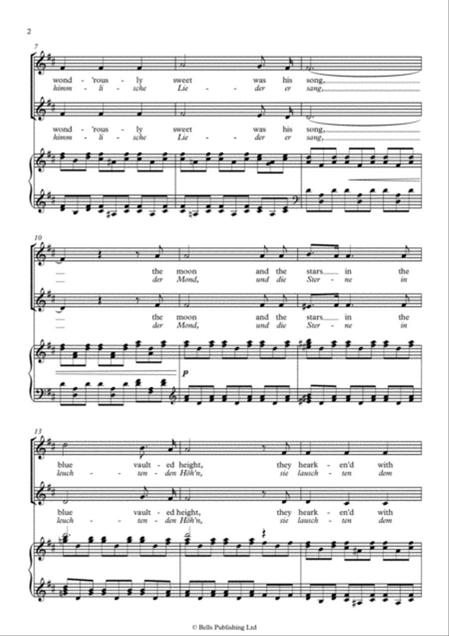 The Angel, Op. 48 No. 1 (Original key. D Major) Piano Accompaniment scores gallery preview page 2