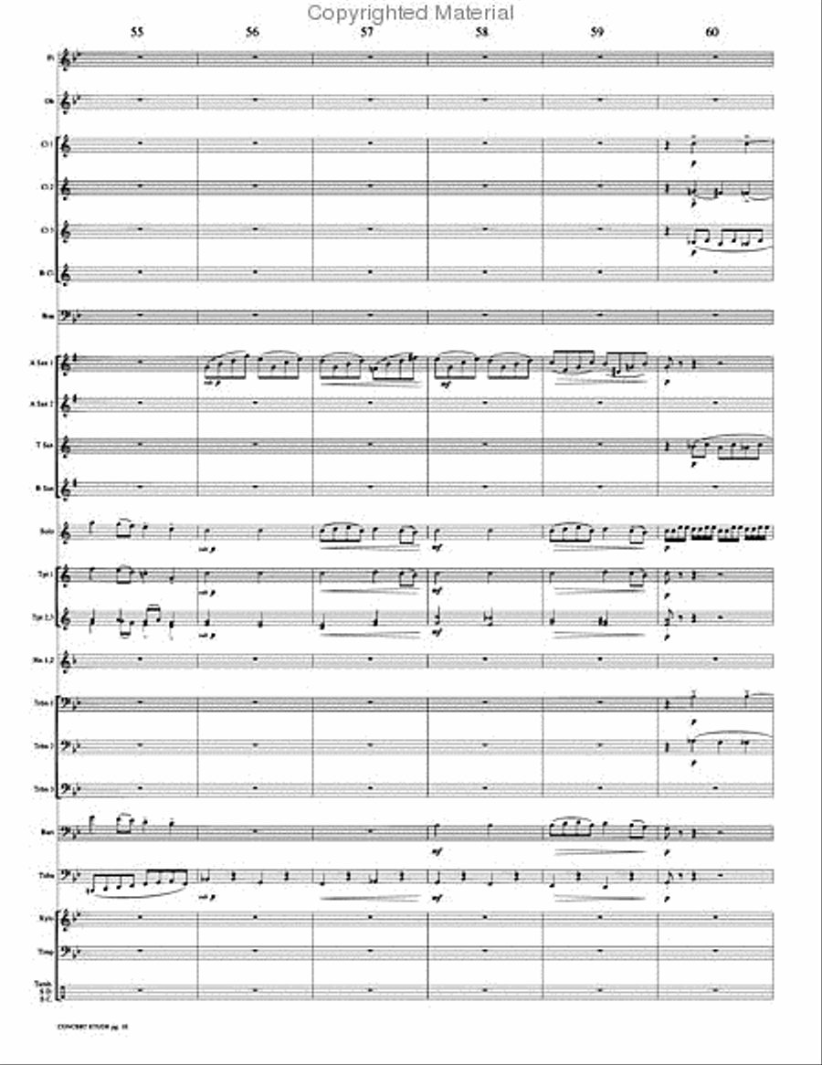 Concert Etude, Op. 49 Concert Band scores gallery preview page 13