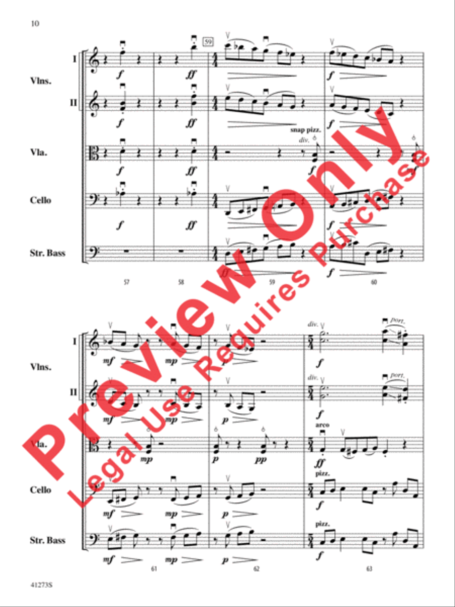 Waltz for Wobbly Wilfred Waltz for Wobbly Wilfred String Orchestra scores gallery preview page 11