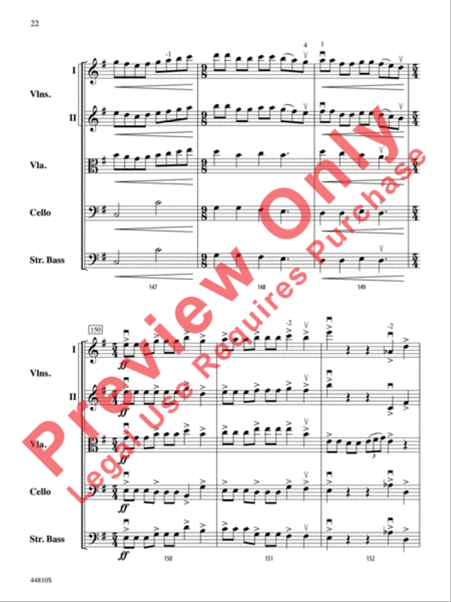 Hidden Dimensions String Orchestra scores gallery preview page 46