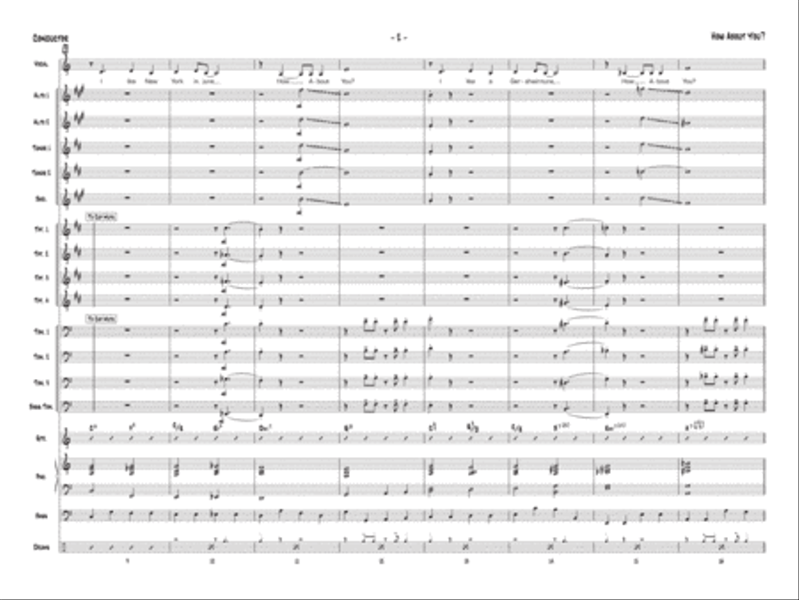 How About You? (score only) Jazz Ensemble scores gallery preview page 5