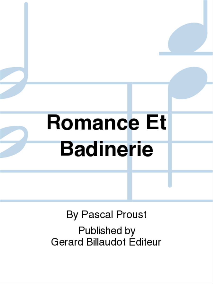 Romance et Badinerie Chamber Music scores gallery preview page 1