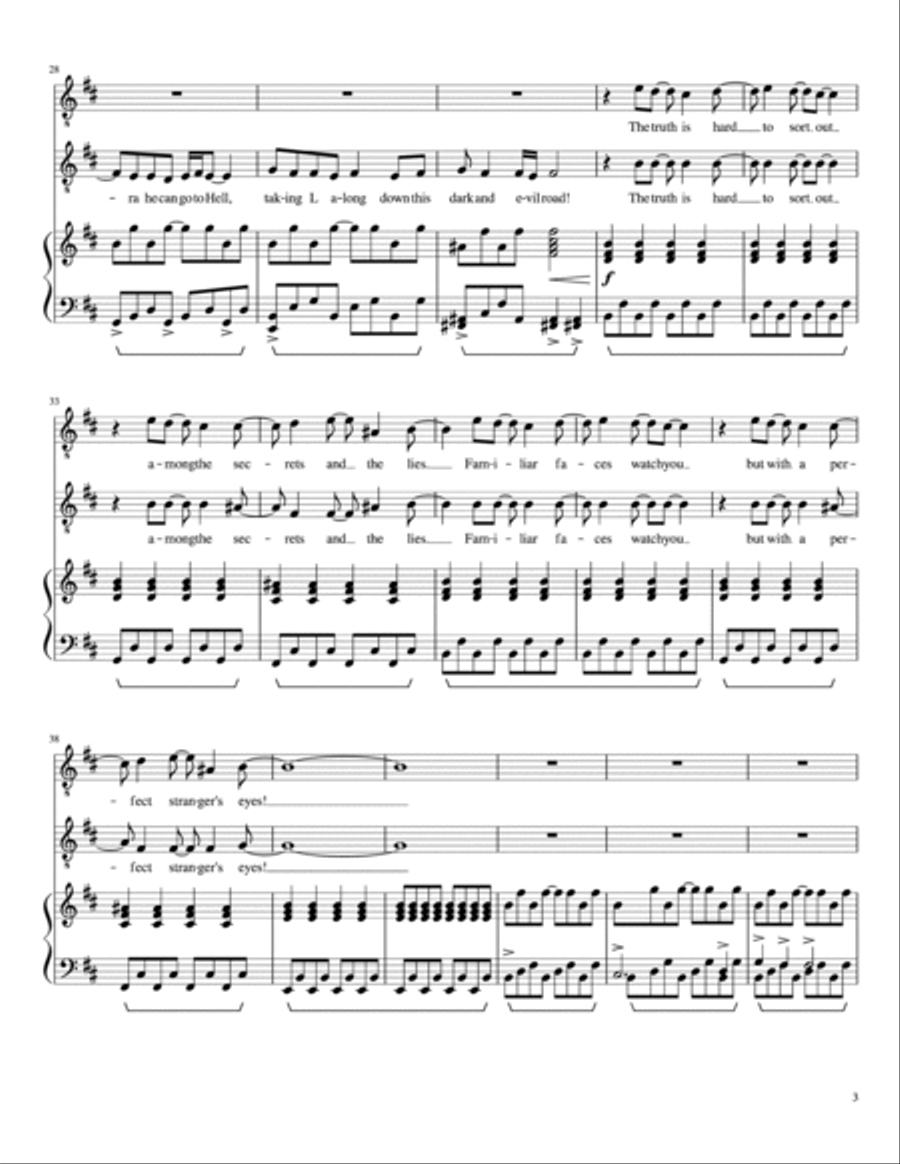 Secrets & Lies Secrets & Lies Voice scores gallery preview page 3
