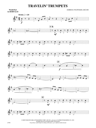 Travelin' Trumpets: (wp) 1st Horn in E-flat