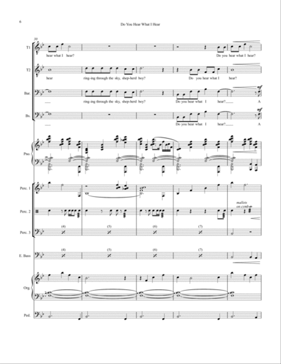 Do You Hear What I Hear Small Ensemble scores gallery preview page 6