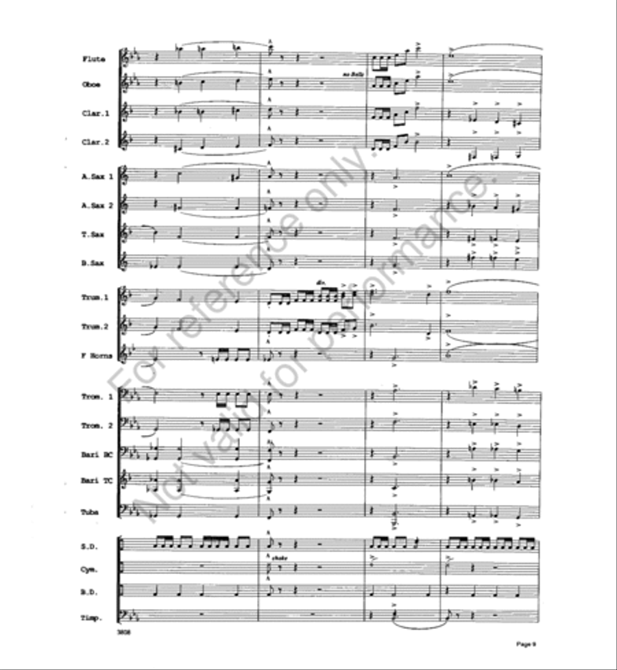 Trumpets a la King Concert Band scores gallery preview page 8