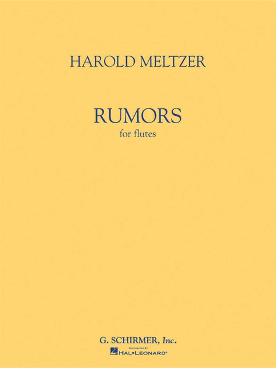 Harold Meltzer - Rumors Flute Solo scores gallery preview page 1