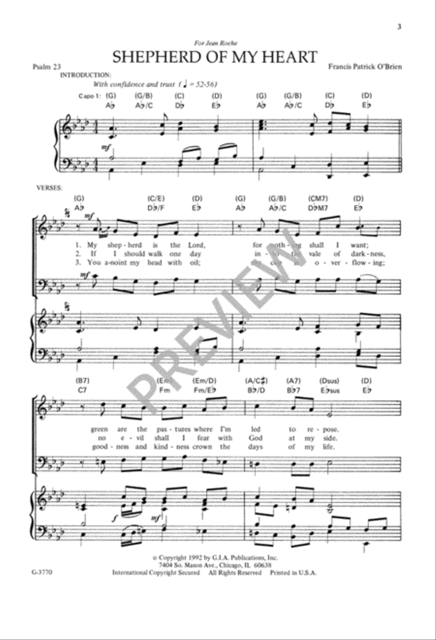 Shepherd of My Heart 4-Part scores gallery preview page 4