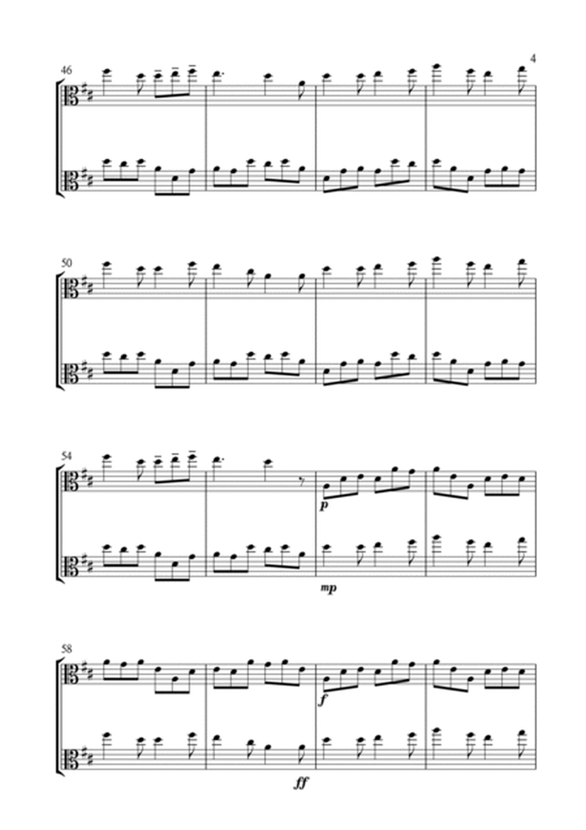 I Saw Three Ships for Viola Duet in D Major. Intermediate. image number null
