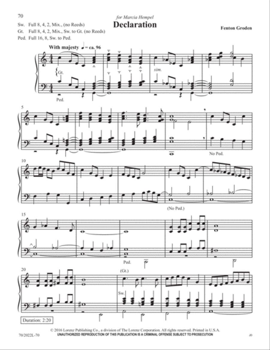Easy Organ Library, Vol. 61 Organ Solo scores gallery preview page 25