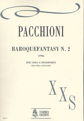 Book cover for Baroquefantasy No. 2 for Viola and Piano (1996)