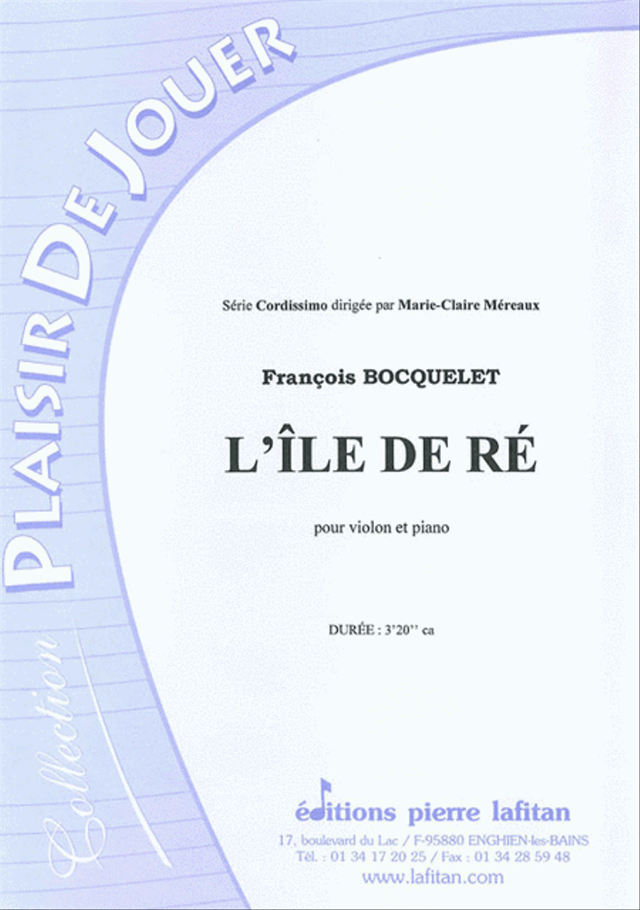 L'Île de Ré Violin Solo scores gallery preview page 1