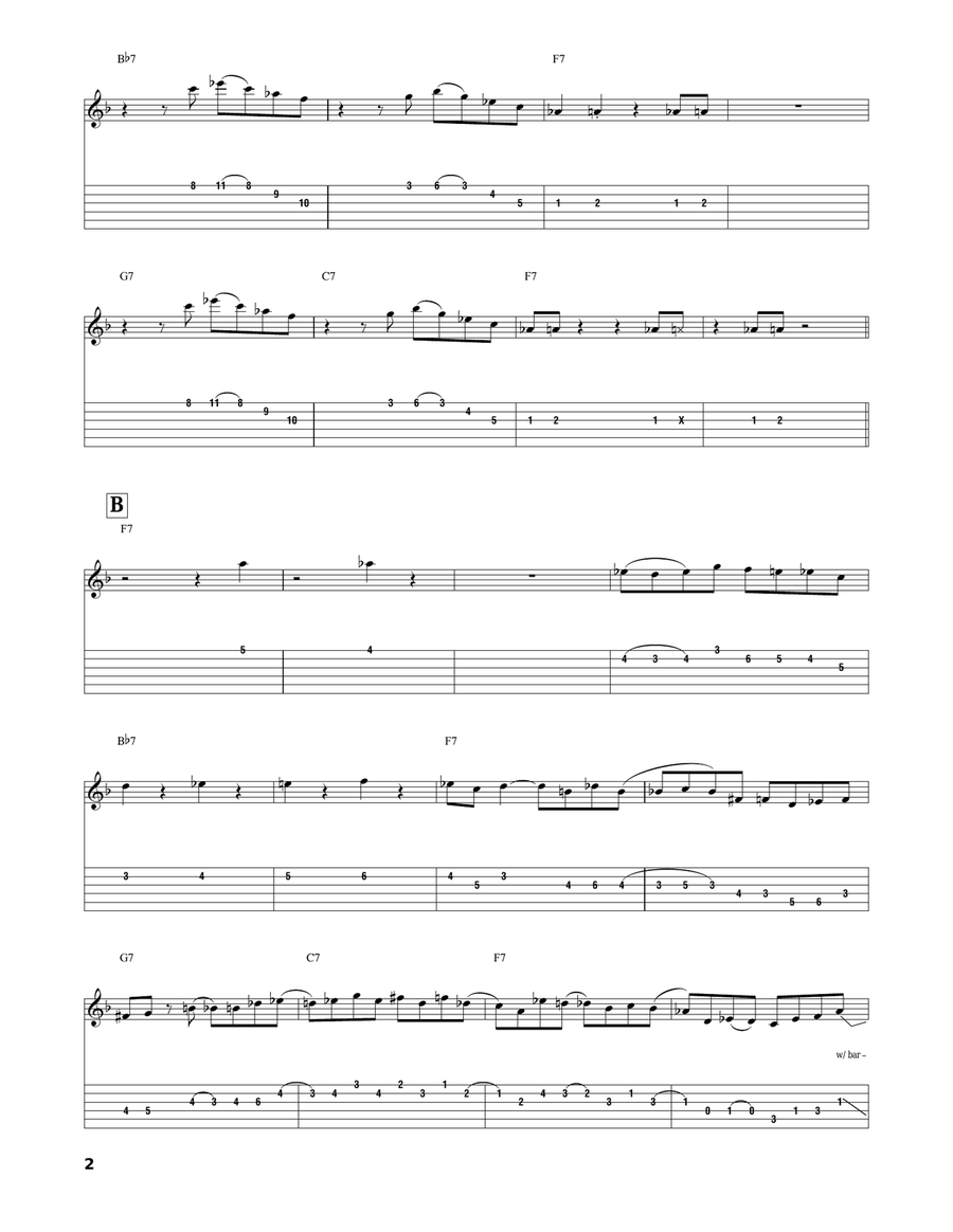 Take The Coltrane Electric Guitar scores gallery preview page 2